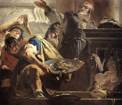 Gianbattista Tiepolo, Ausstellung, Opfer des Heliodor