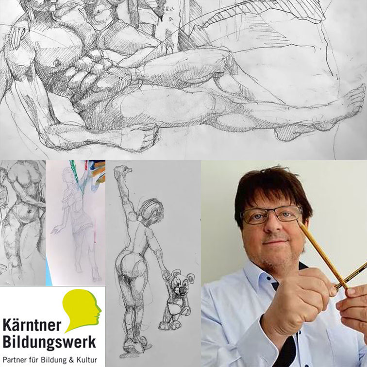 Zeichnen Körper, Alfred Scheikl